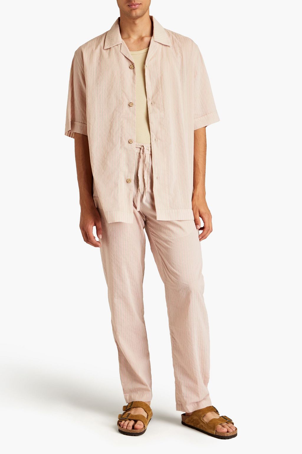 SMR DAYS Bakhoven striped cotton shirt