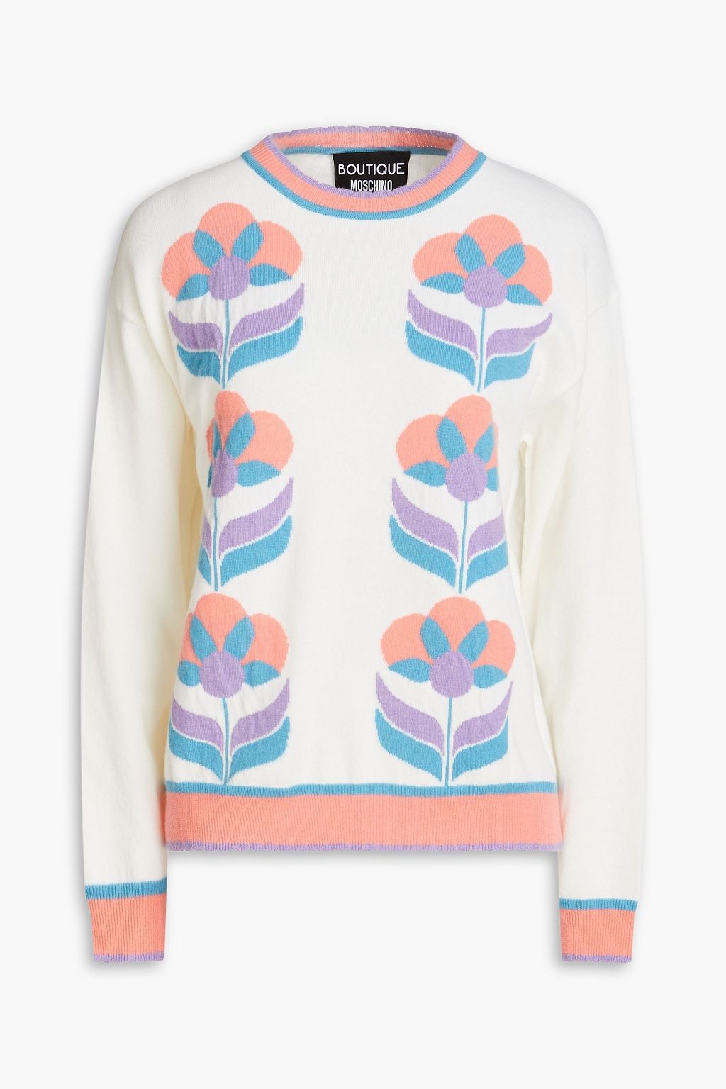 Moschino Men Wool And Silk Sweater