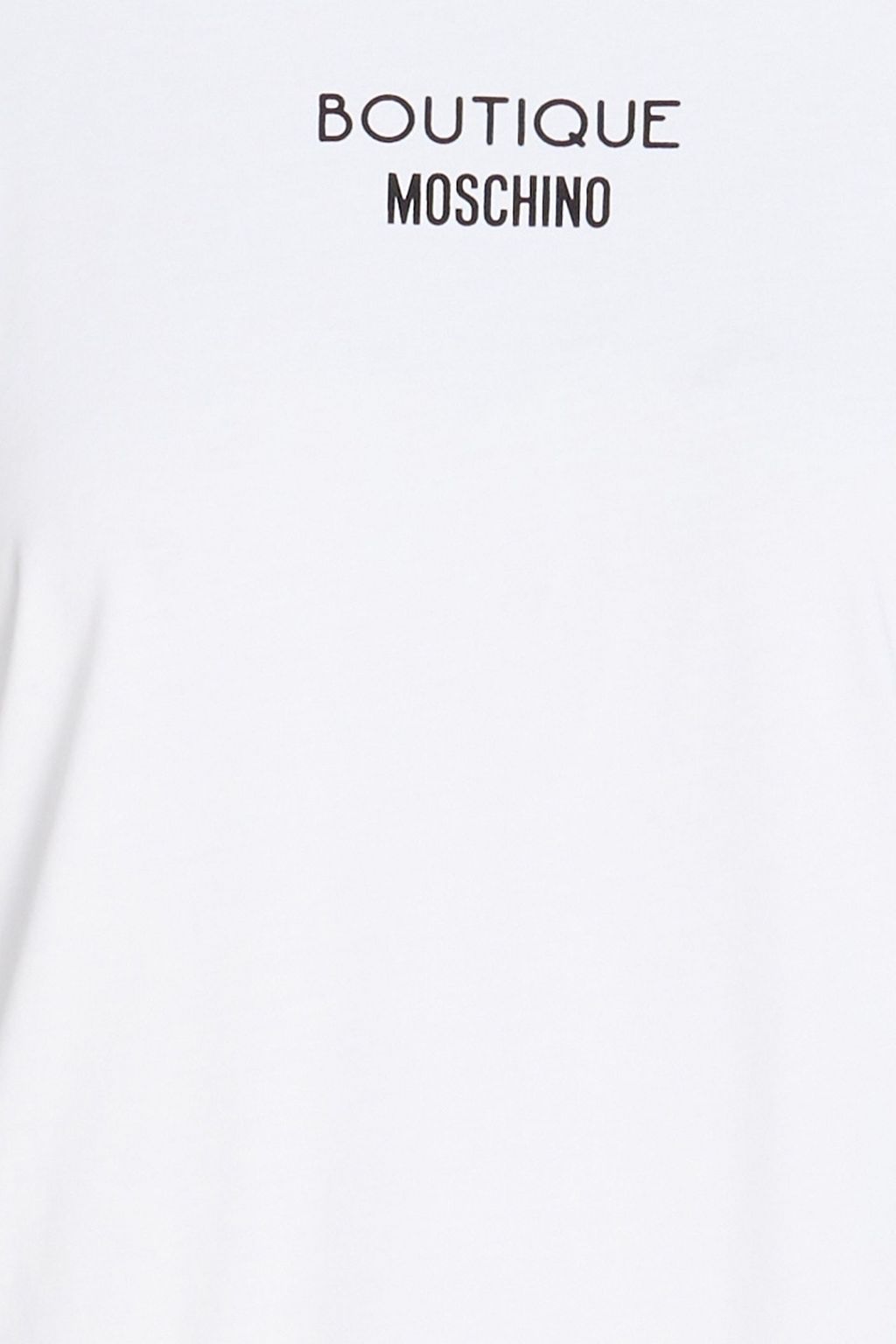 BOUTIQUE MOSCHINO Lace-trimmed printed cotton-jersey T-shirt