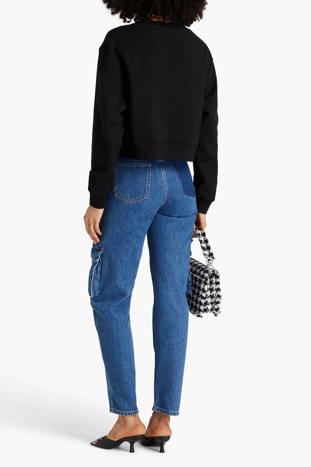 MOSCHINO Sweatshirt aus Baumwollfrottee mit Print