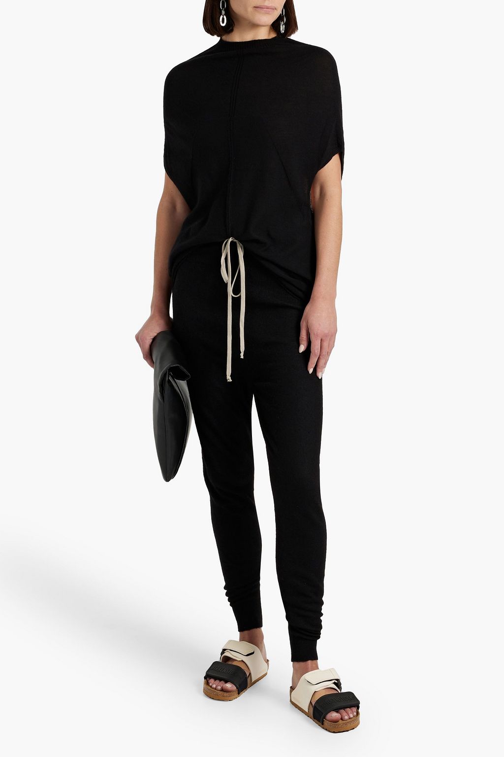 RICK OWENS Brushed cashmere track pants