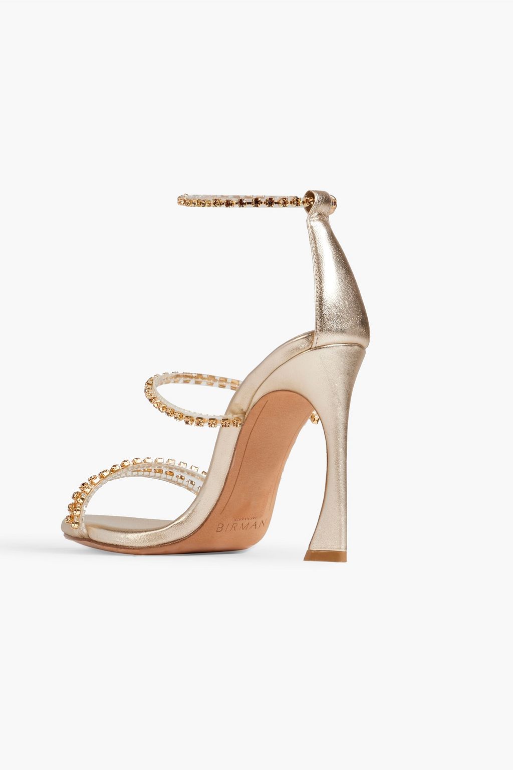 ALEXANDRE BIRMAN Dolores embellished leather and PVC sandals