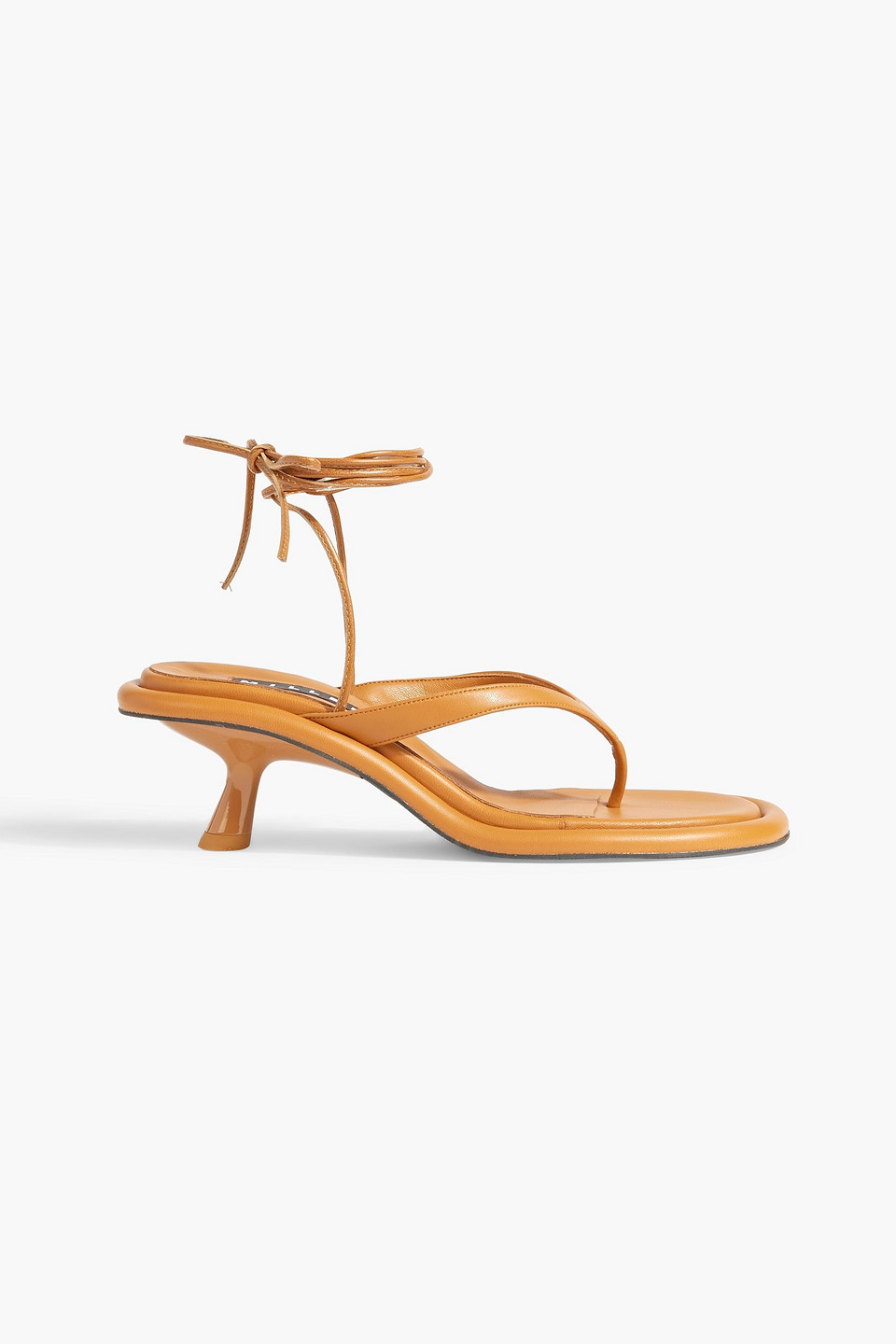 Simon Miller Beep Faux Leather Sandals In Camel