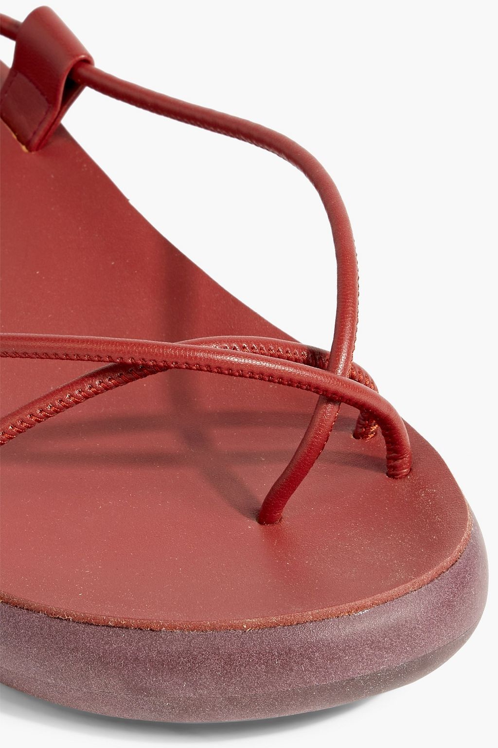 ANCIENT GREEK SANDALS Diakopes metallic leather sandals