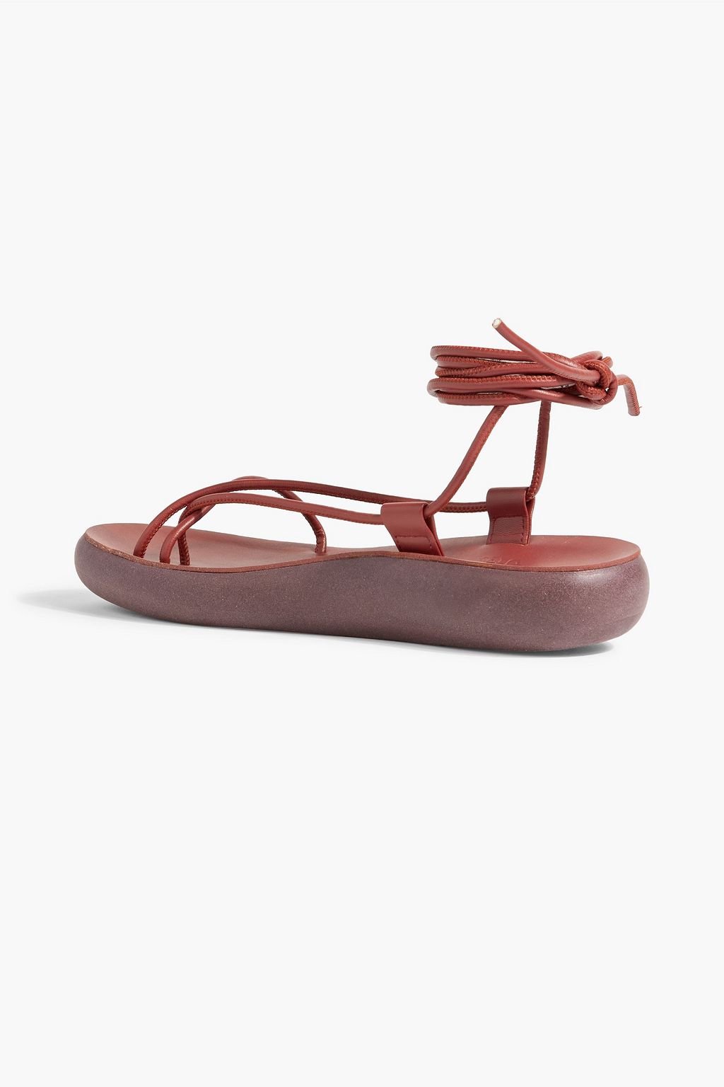 ANCIENT GREEK SANDALS Diakopes metallic leather sandals