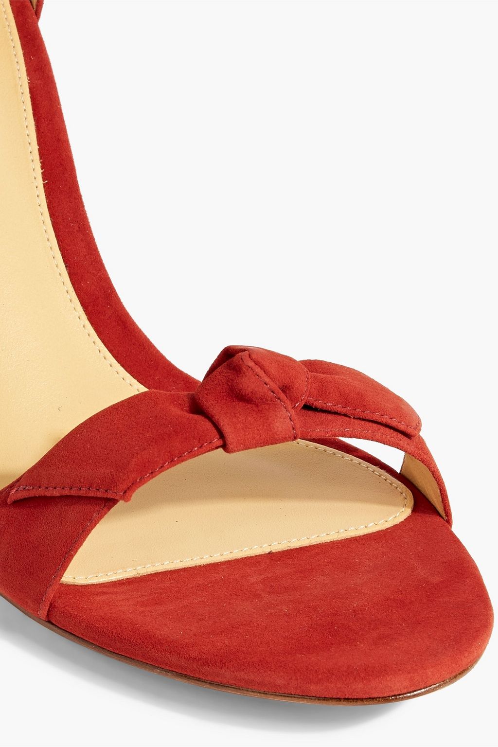 ALEXANDRE BIRMAN Bow-embellished suede sandals