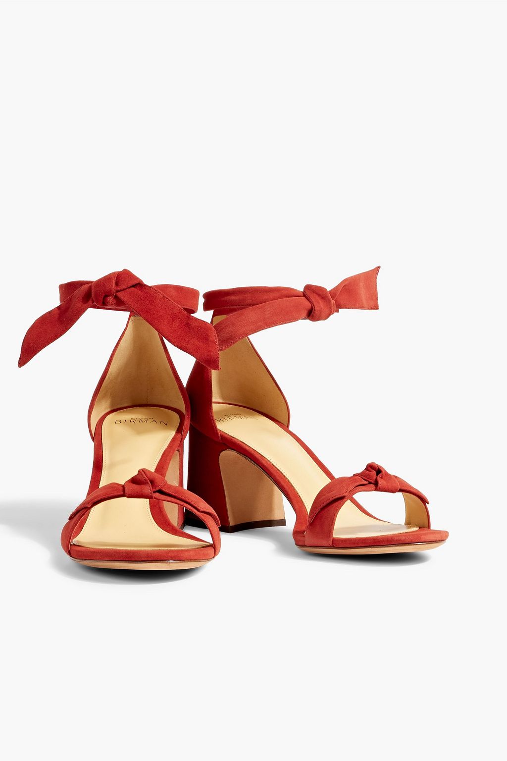 ALEXANDRE BIRMAN Bow-embellished suede sandals