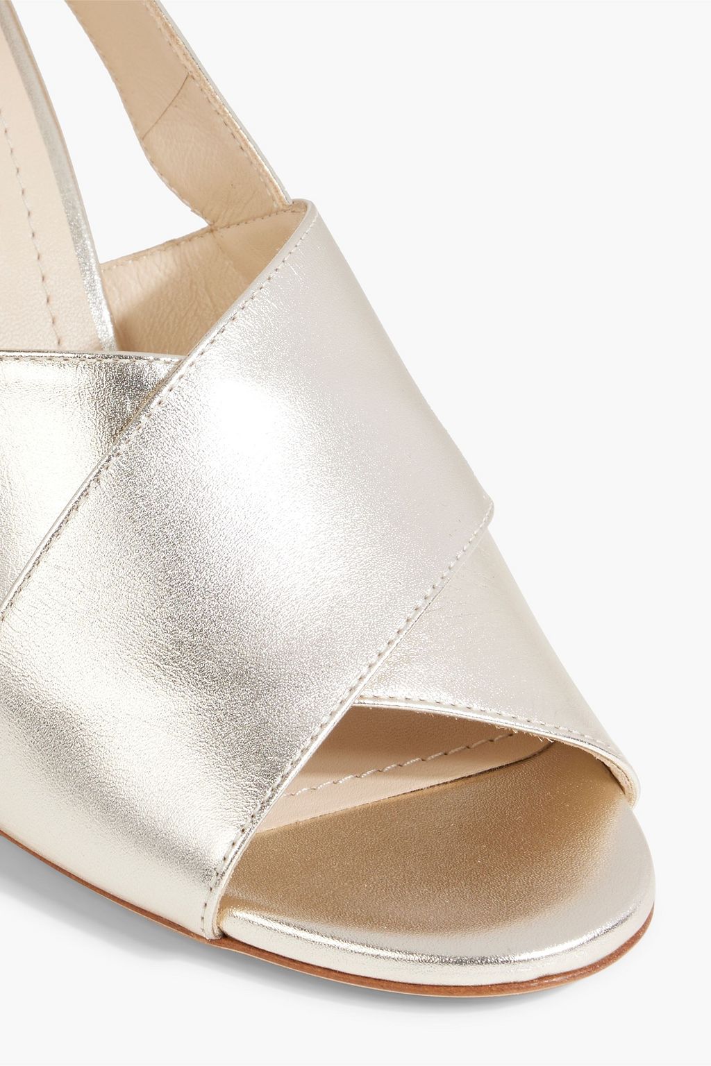 TOD'S Mirrored-leather sandals