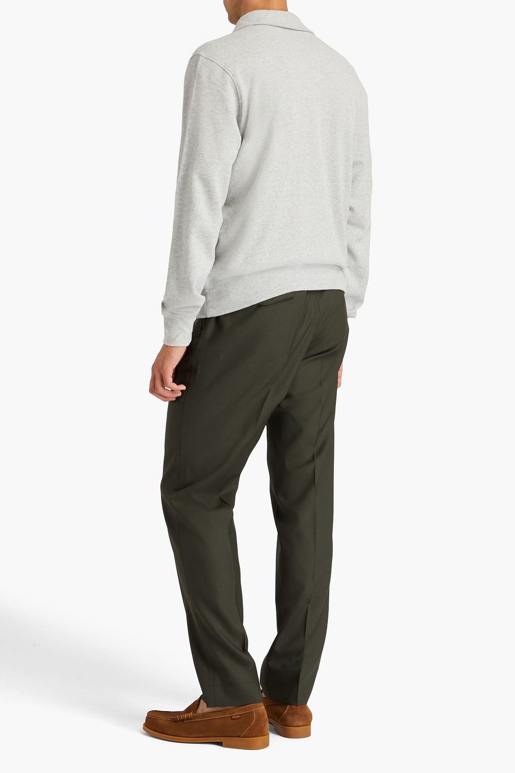 OFFICINE GÉNÉRALE Edmund mélange French cotton-terry sweatshirt