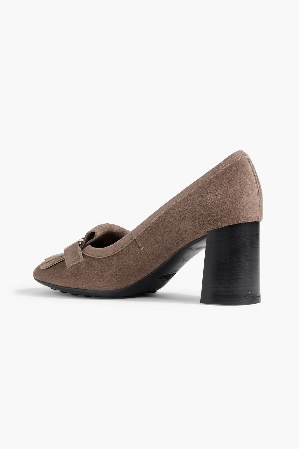 TOD'S Double T fringed nubuck pumps
