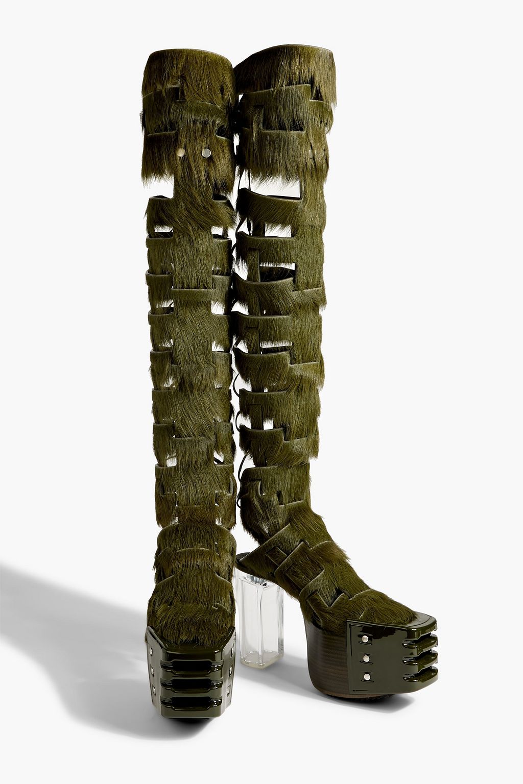 Grilled Kiss Boots in Black/Clear – SVRN