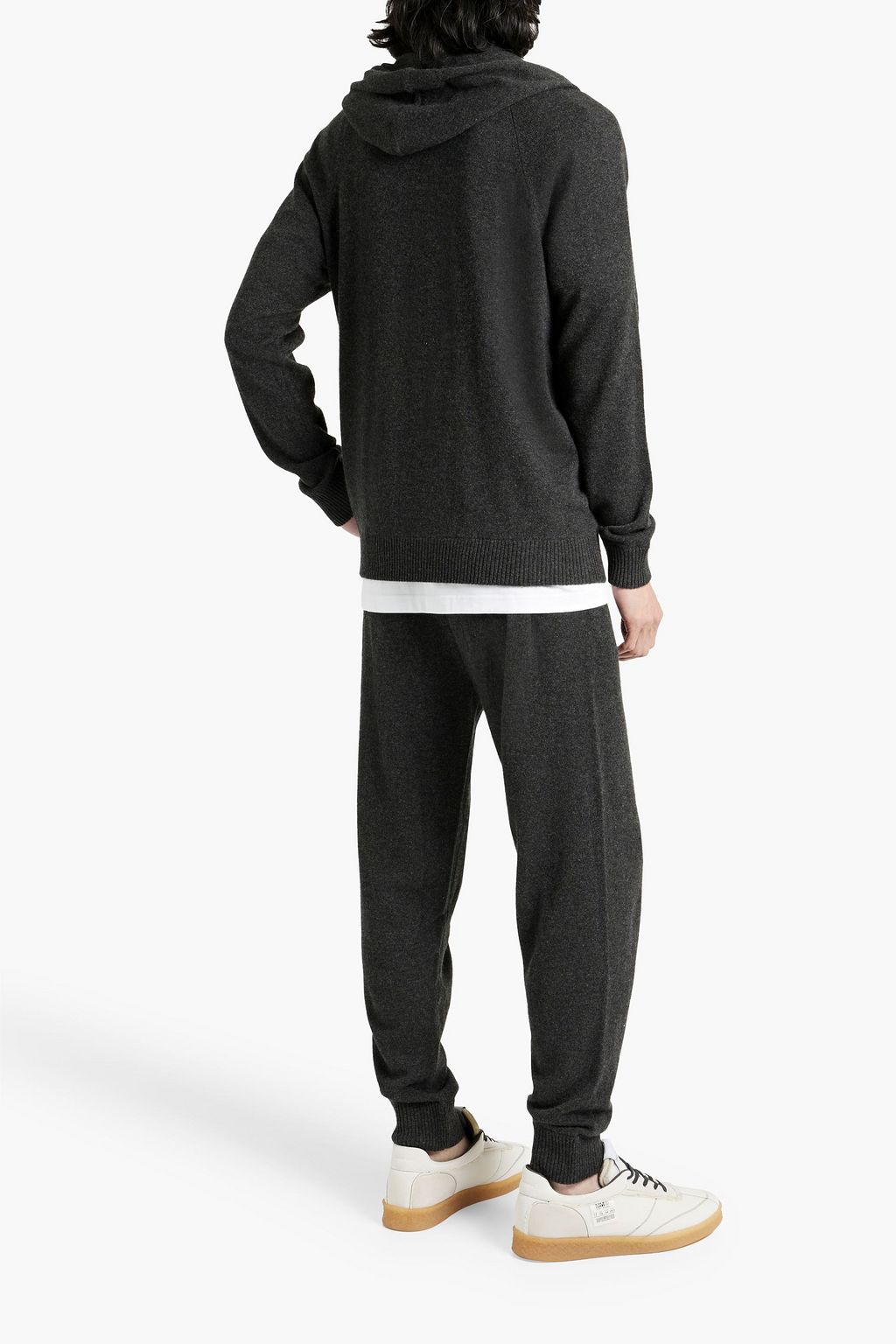 DEREK ROSE Cashmere zip-up hoodie