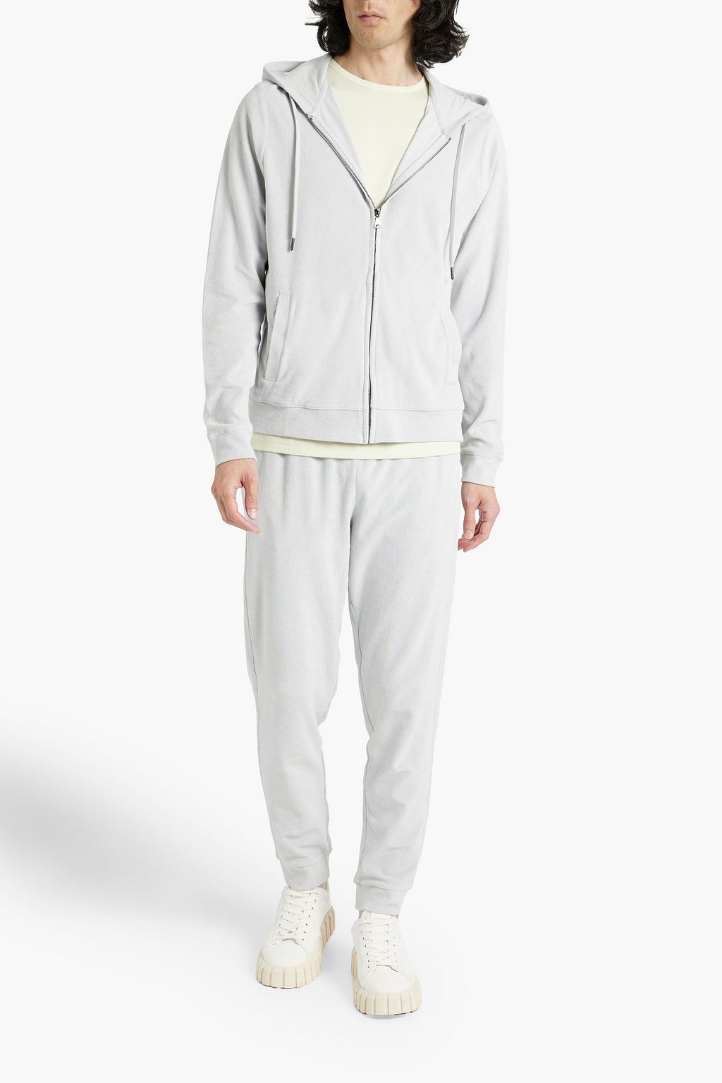 DEREK ROSE Isaac cotton-terry sweatpants
