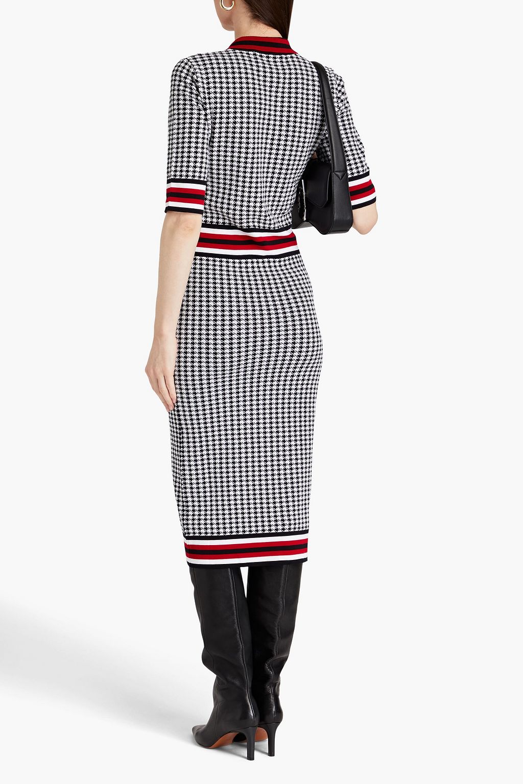 BOUTIQUE MOSCHINO Printed cotton-blend midi dress