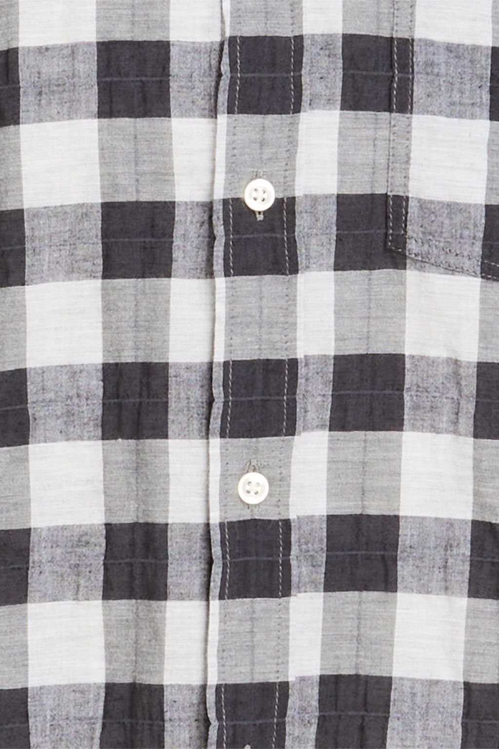 OFFICINE GÉNÉRALE Arsene checked cotton-blend seersucker shirt