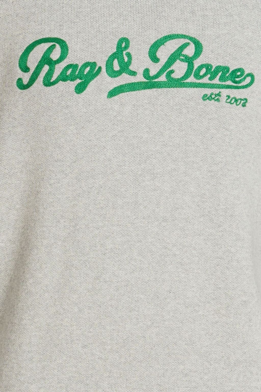 RAG & BONE Varsity Pullover aus Baumwolle mit Stickereien