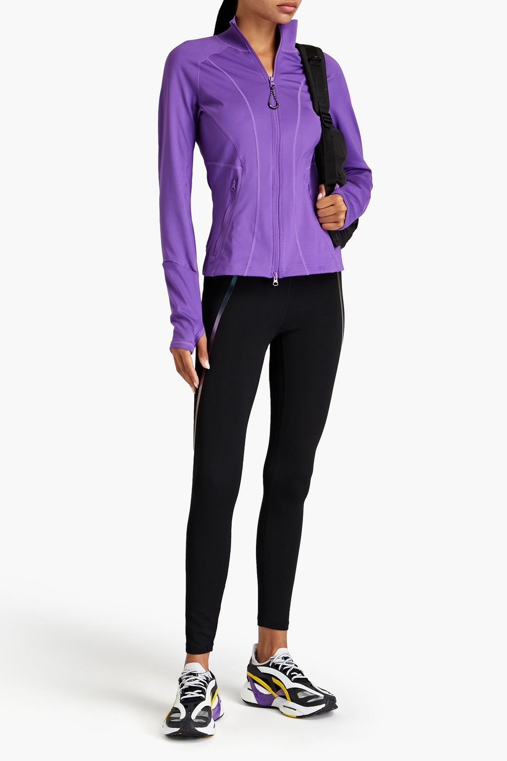 ADIDAS BY STELLA MCCARTNEY Perforated stretch-jersey track jacket