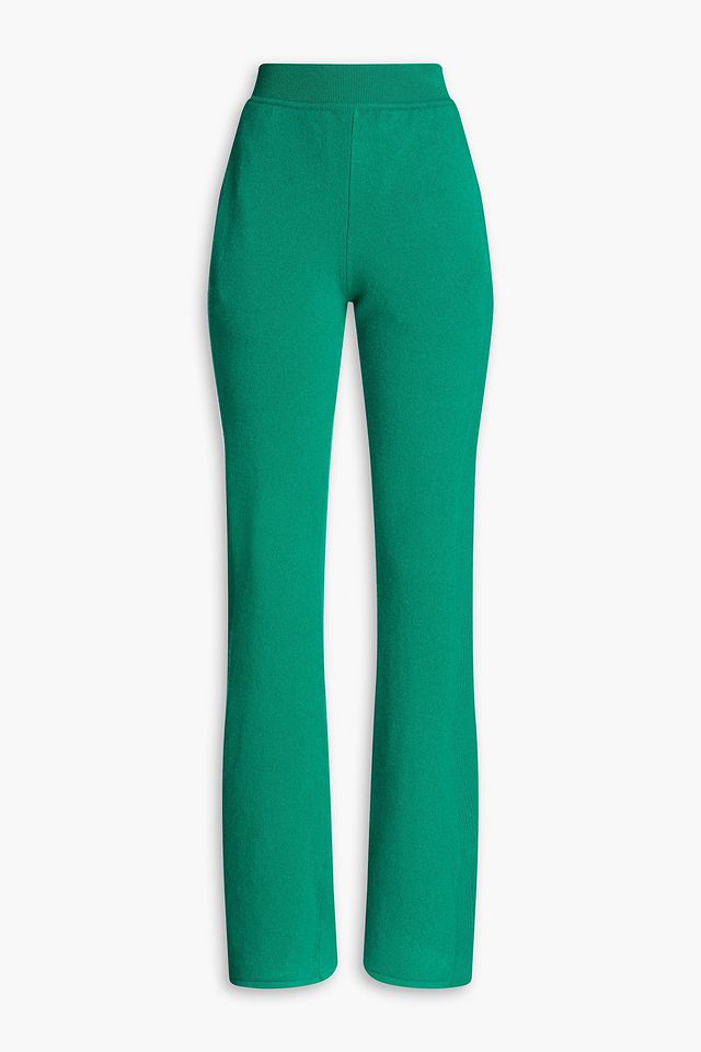 Wool and cashmere track pants