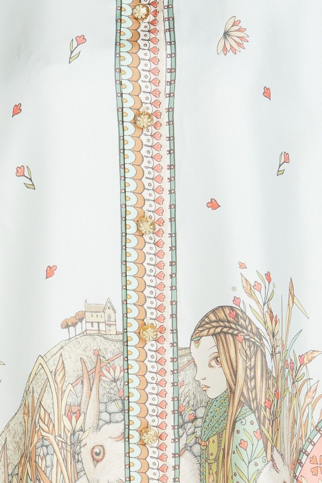 ZIMMERMANN Printed silk-twill shirt