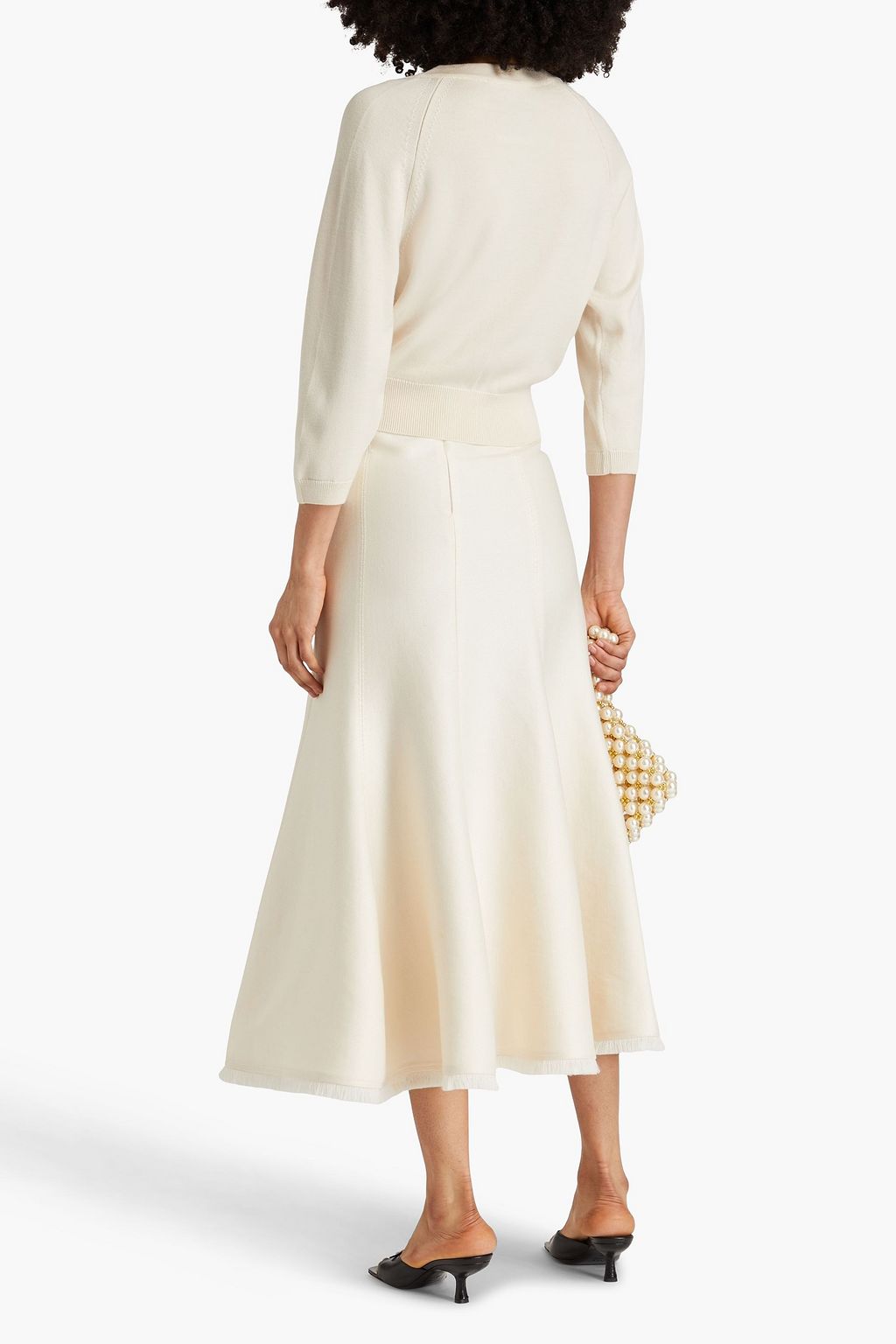 MOSCHINO Button-embellished wool cardigan