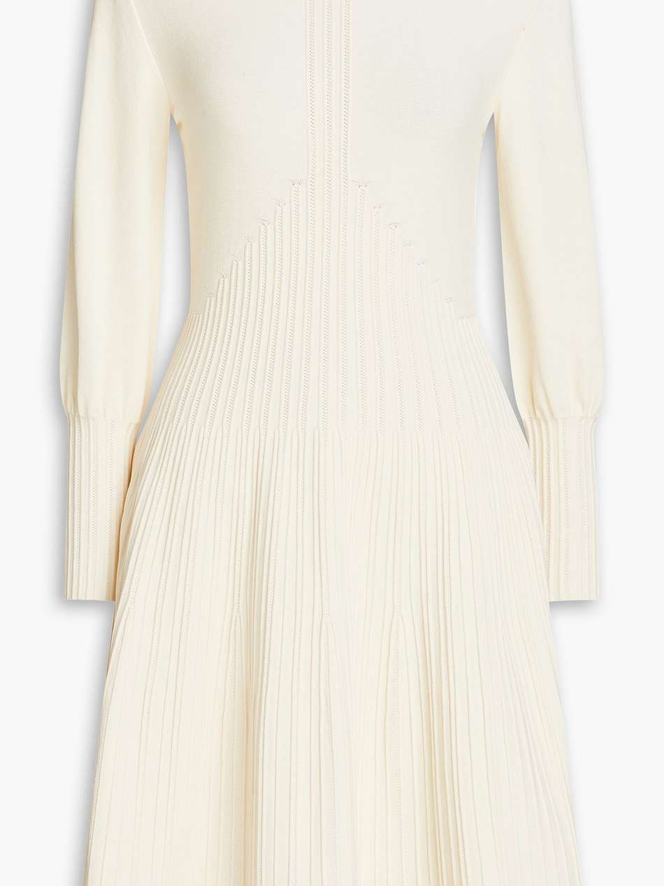 ribbed stretch-knit dress