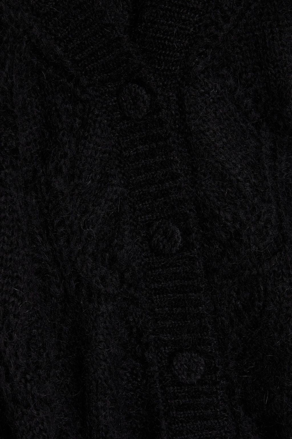 ALBERTA FERRETTI Open-knit mohair-blend cardigan
