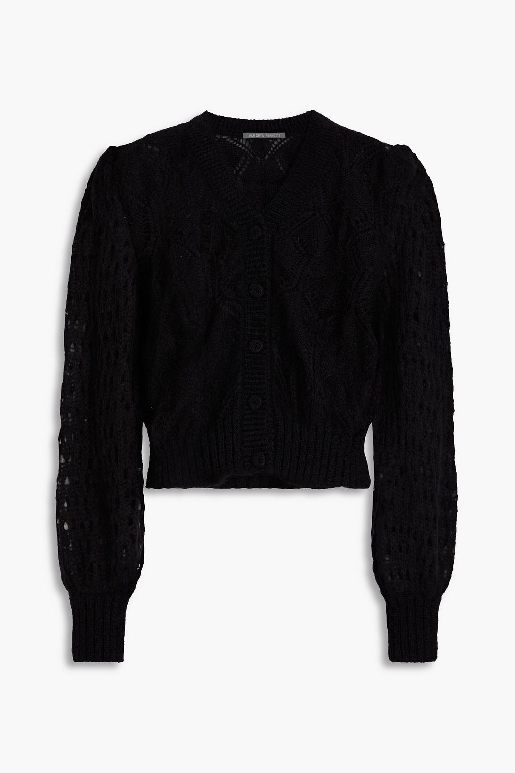 Mohair black cardigan discount