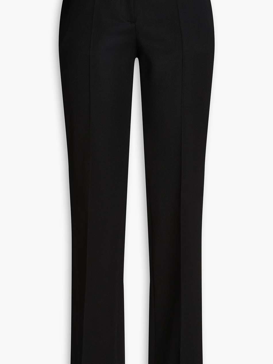 wool-twill flared pants