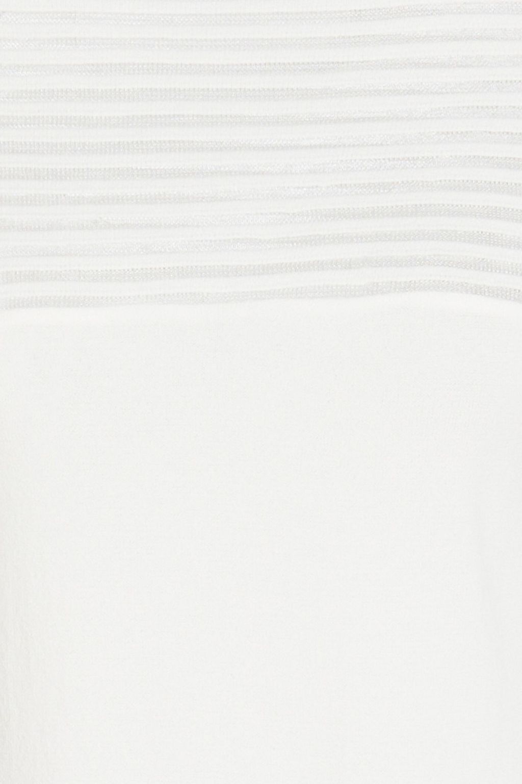 ALBERTA FERRETTI Rib-trimmed stretch-knit sweater