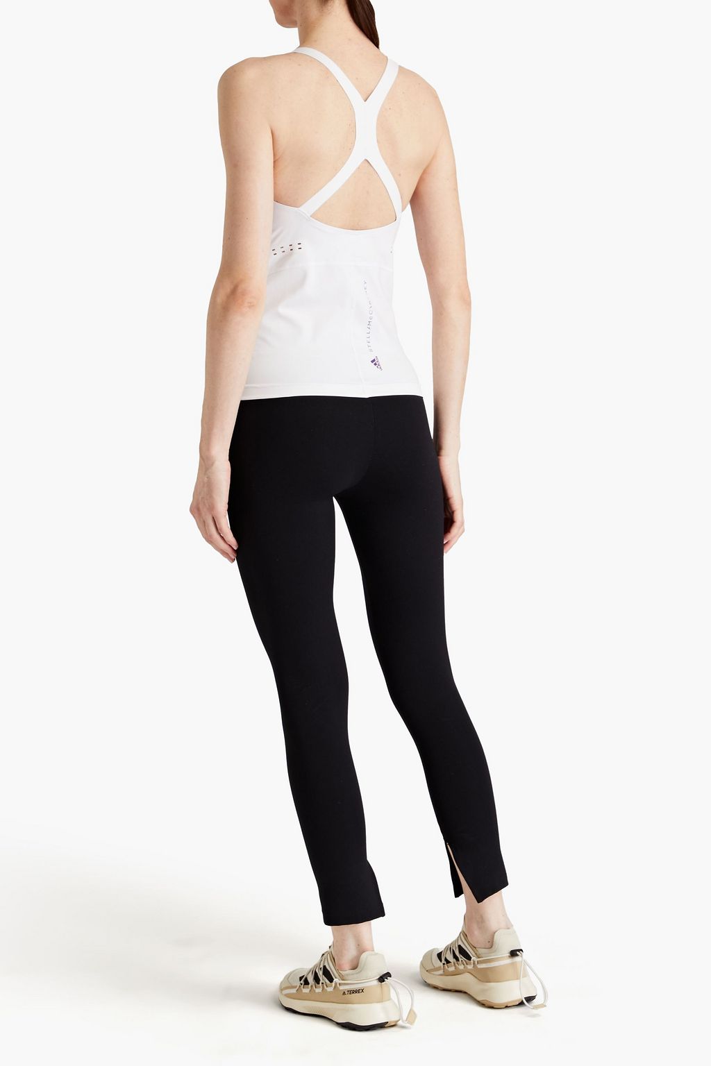 ADIDAS BY STELLA MCCARTNEY Perforated stretch-jersey tank