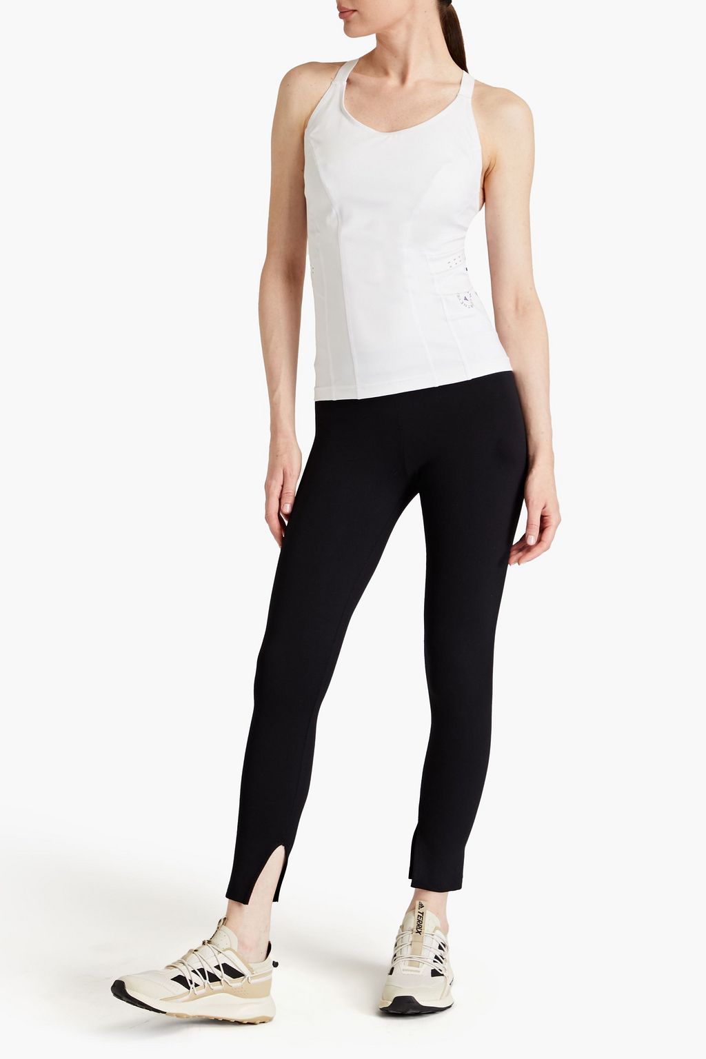 ADIDAS BY STELLA MCCARTNEY Perforated stretch-jersey tank