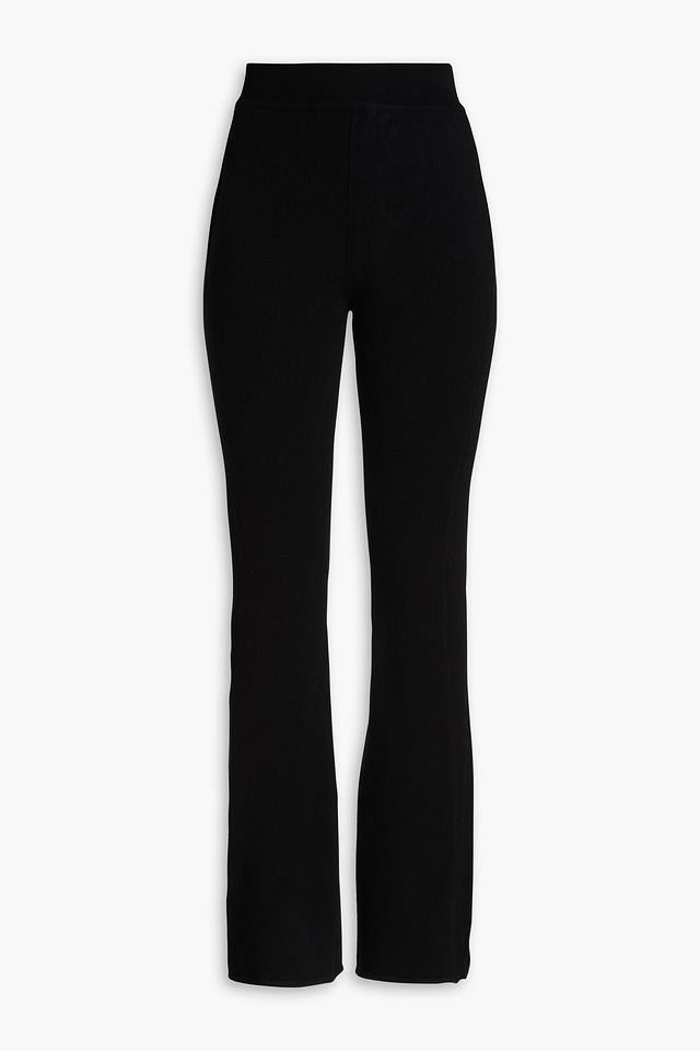 Wool and cashmere track pants
