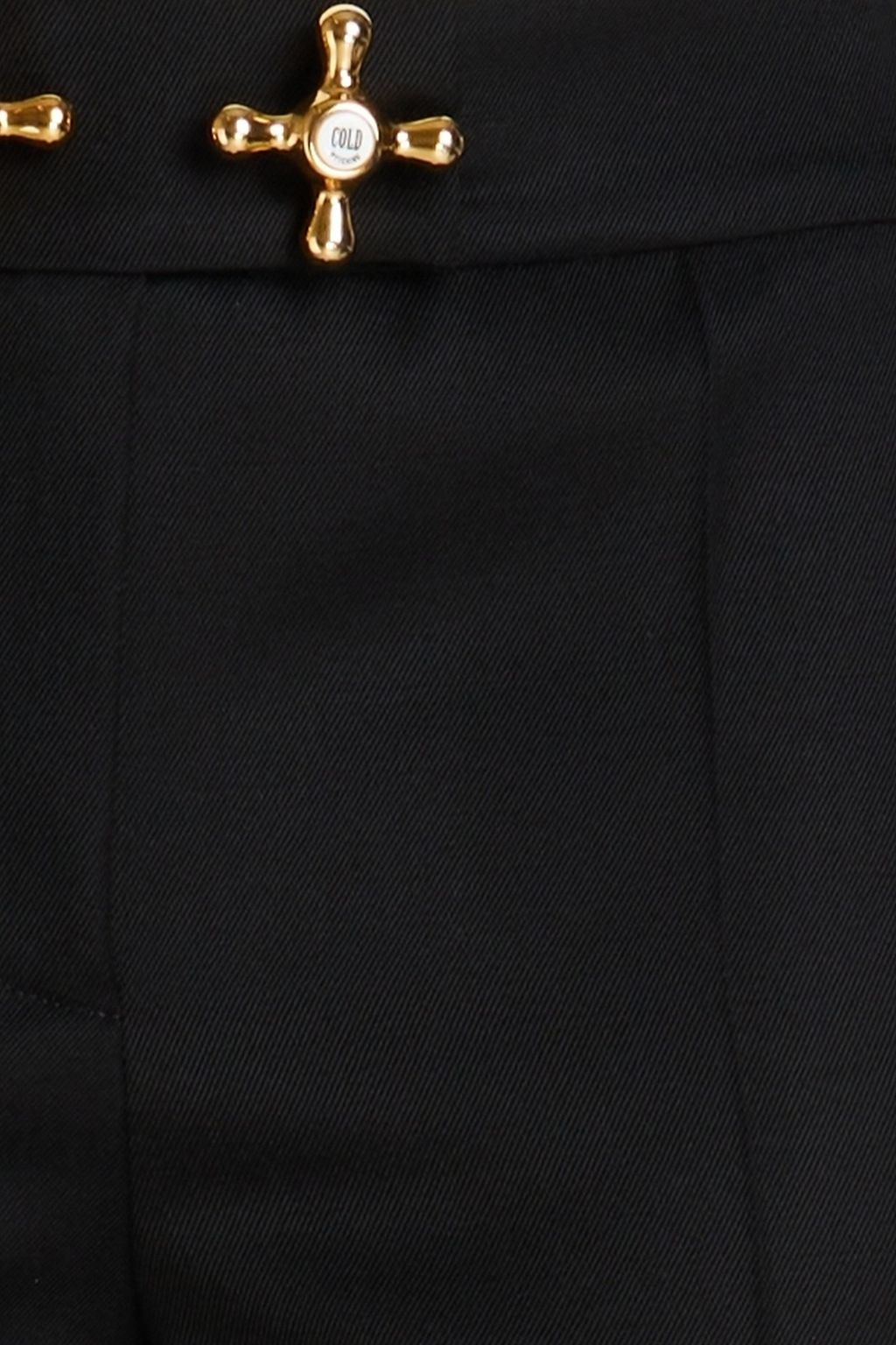 MOSCHINO Embellished wool-twill flared pants