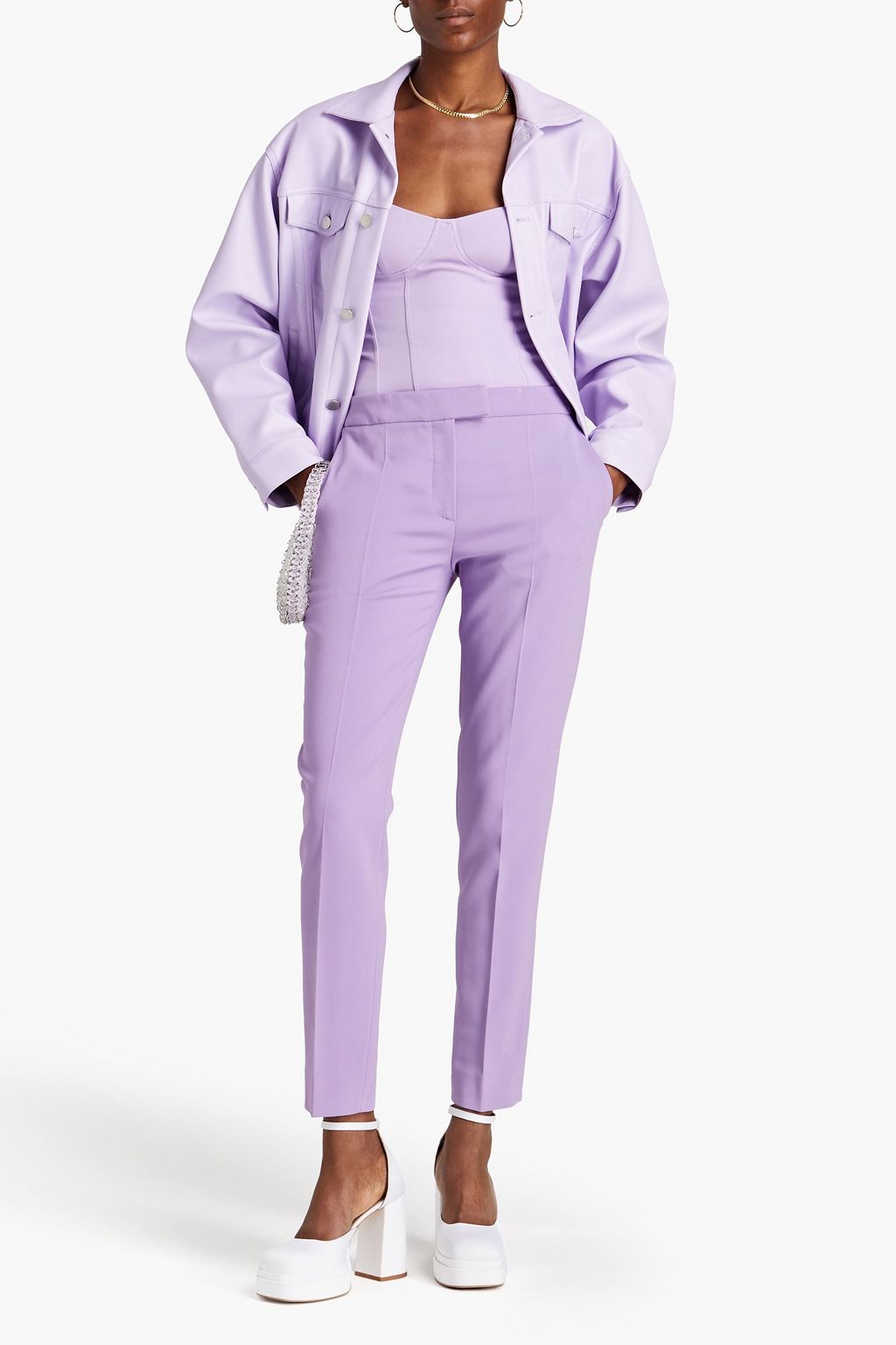 MOSCHINO Crepe tapered pants