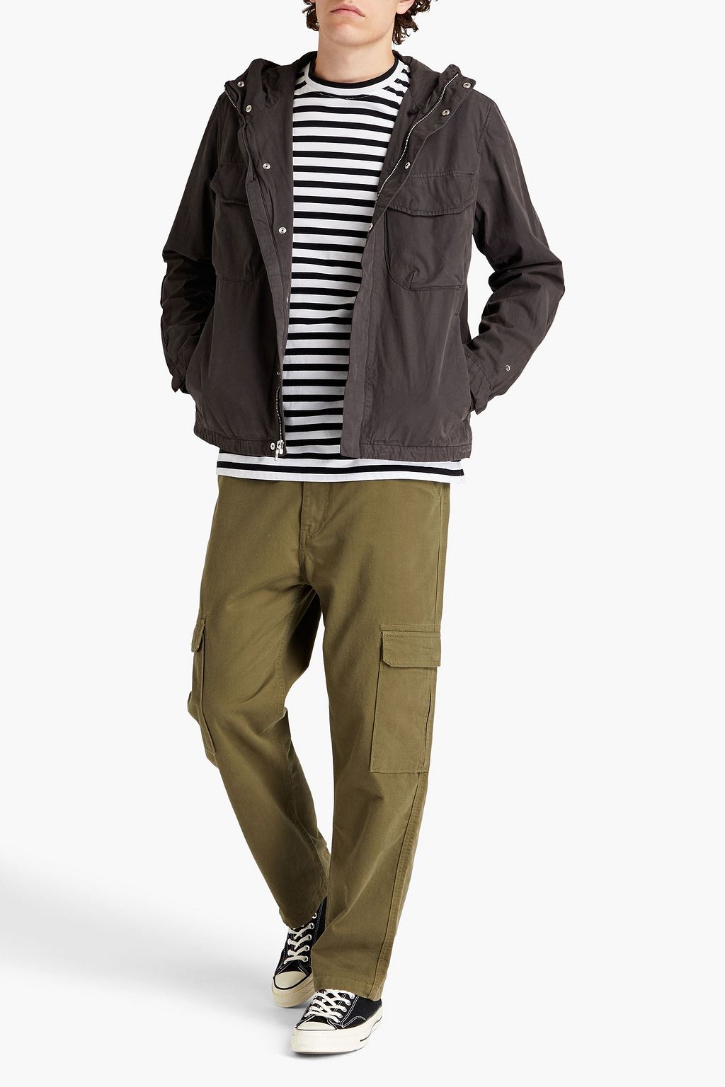RAG & BONE Cotton hooded jacket