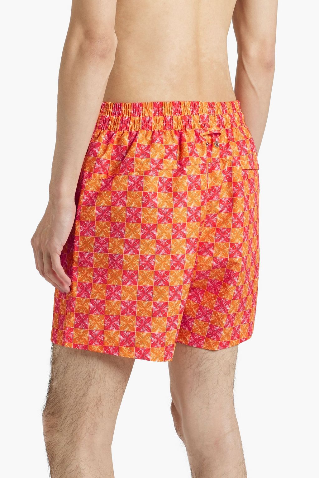 DEREK ROSE Tropez mid-length printed swim shorts