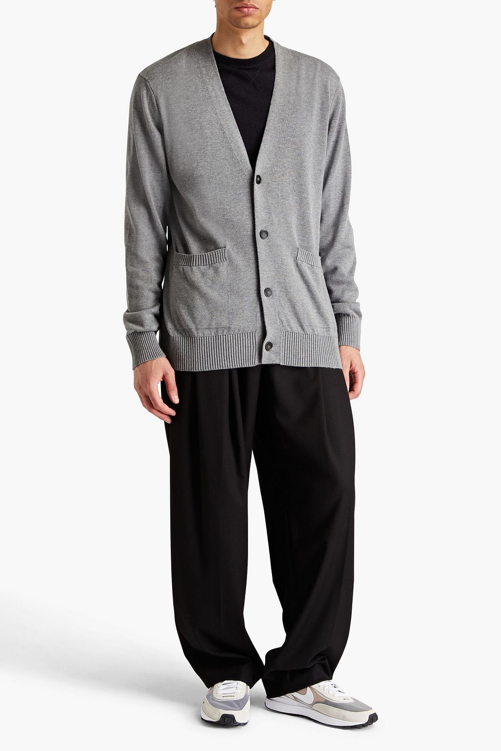 OFFICINE GÉNÉRALE Miles mélange cotton-blend cardigan
