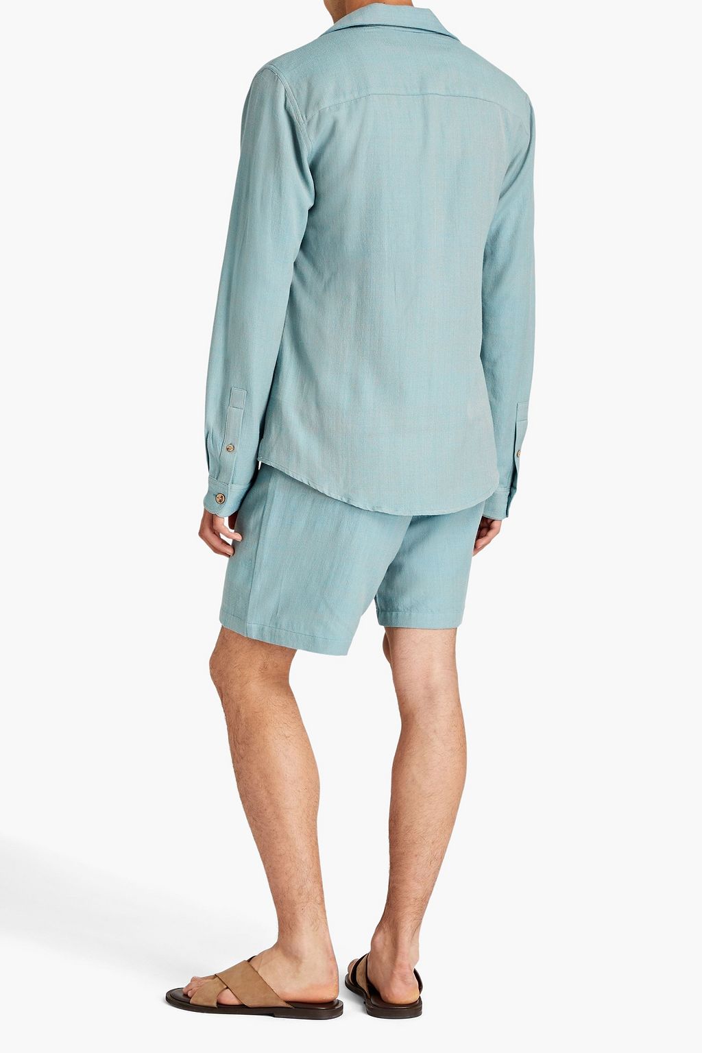 SMR DAYS Paloma bamboo and wool-blend jacquard shirt