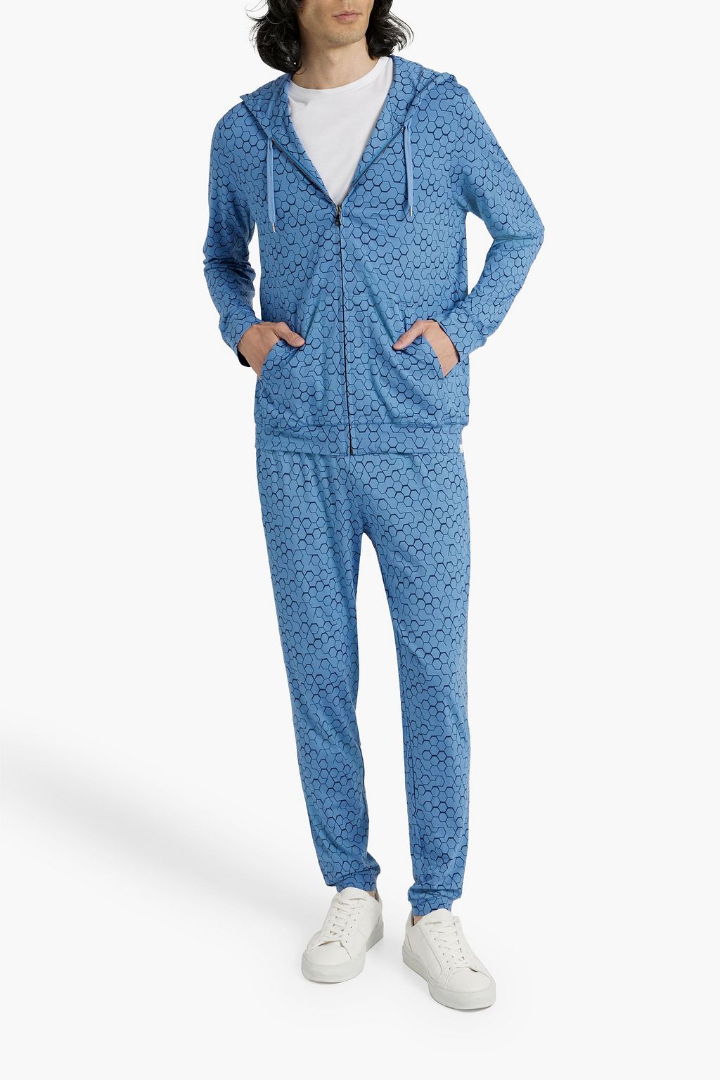 DEREK ROSE London printed stretch-modal jersey sweatpants