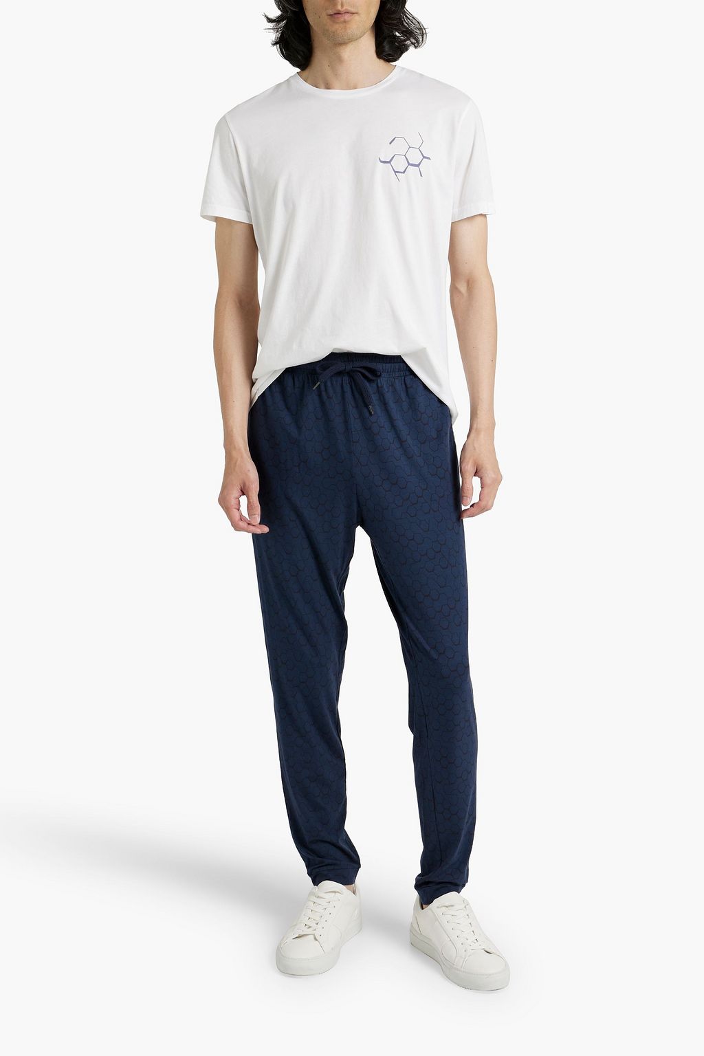 DEREK ROSE London printed stretch-modal jersey sweatpants