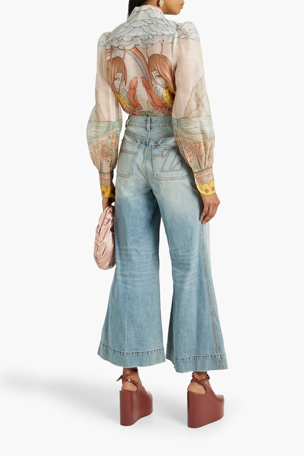 ZIMMERMANN High-rise wide-leg jeans