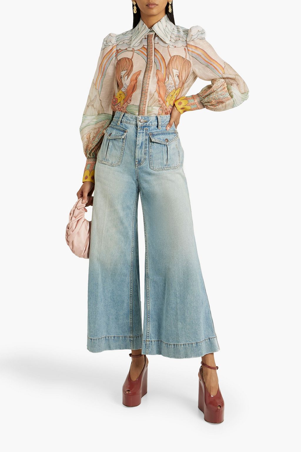 ZIMMERMANN High-rise wide-leg jeans