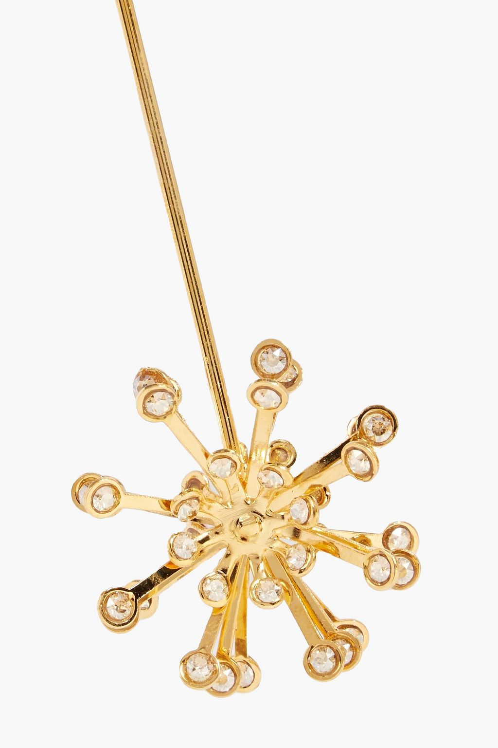 OSCAR DE LA RENTA Gold-tone crystal earrings