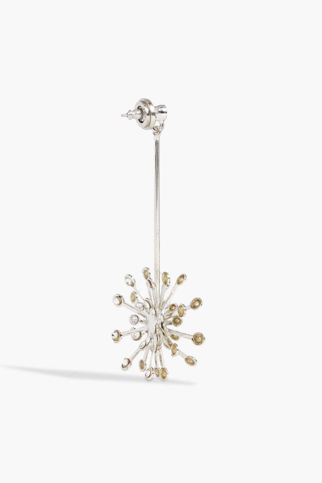 OSCAR DE LA RENTA Gold-tone crystal earrings