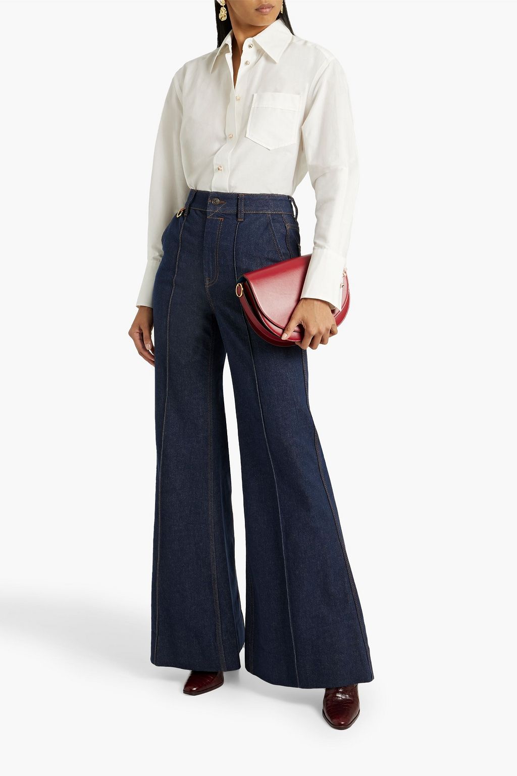ZIMMERMANN High-rise flared jeans