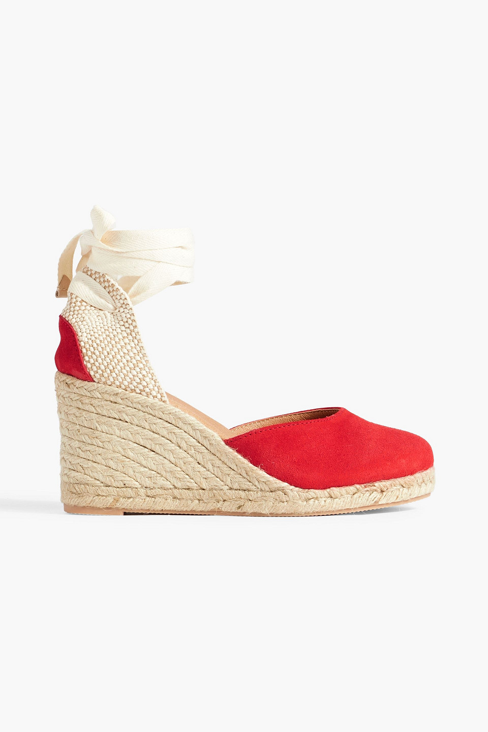 Last Studio Leda suede wedge espadrilles