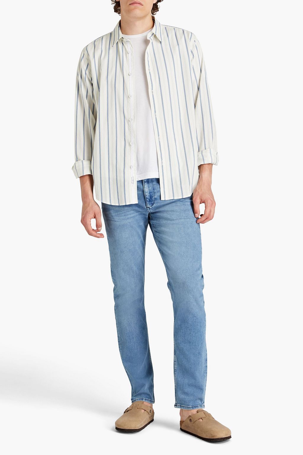 RAG & BONE Hemd aus Baumwoll-Twill mit Streifen