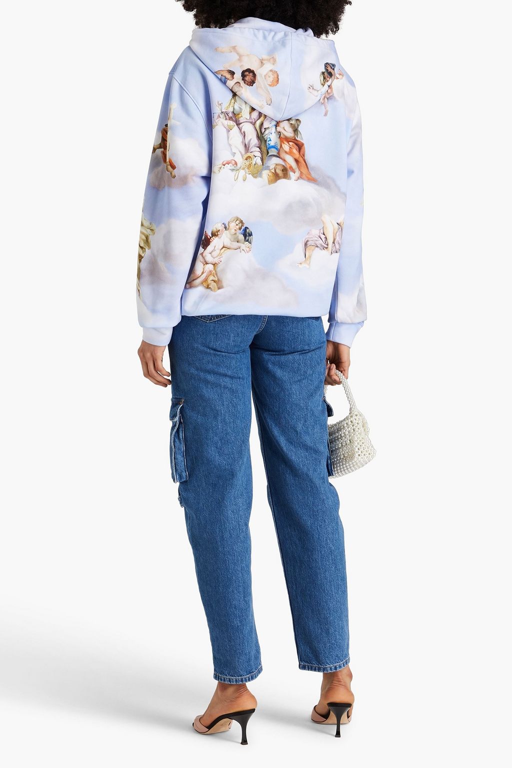 MOSCHINO 프린트 프렌치 코튼 테리 후디