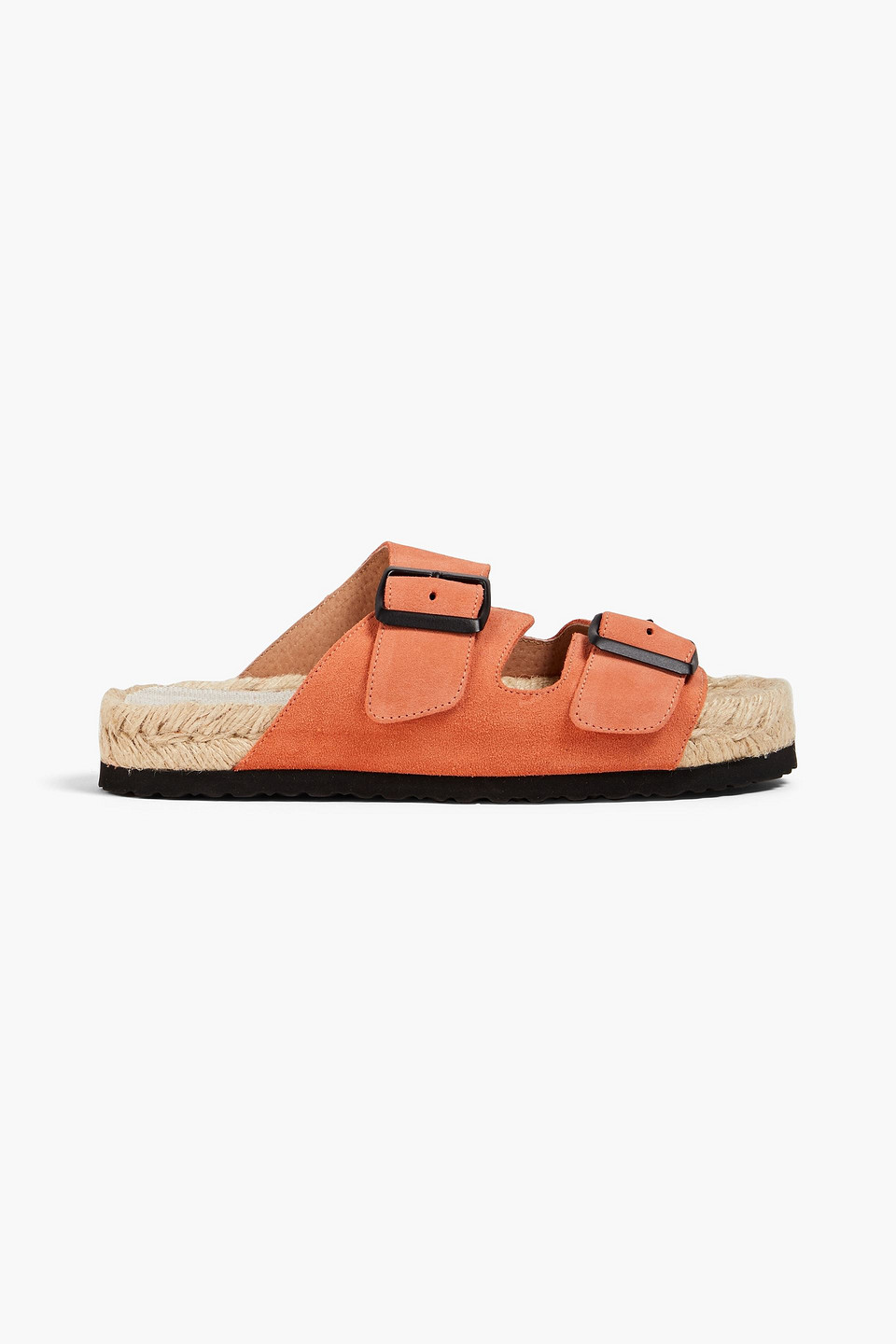 Manebi Buckled Suede Espadrille Sandals