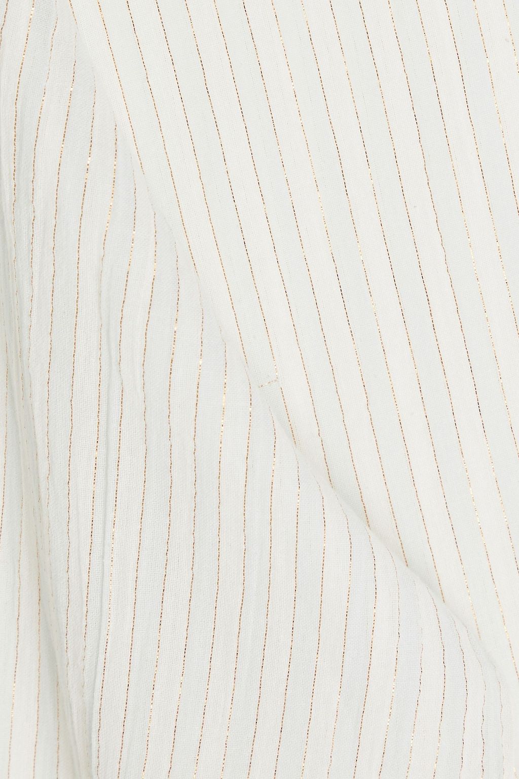 SMR DAYS Metallic striped cotton and lurex-blend gauze shirt